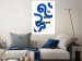 Poster Fascinating Blue - Abstract Lines Intertwined With the Inscription 149887 additionalThumb 11