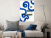 Poster Fascinating Blue - Abstract Lines Intertwined With the Inscription 149887 additionalThumb 9