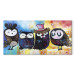 Canvas Colourful Owls (1 Part) Wide 118797 additionalThumb 7