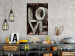 Canvas Love in the letters - inscription LOVE covered with floral motifs 135397 additionalThumb 3