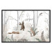 Poster Forest Animals - Drawn Forest with Watercolor Ferns 146497 additionalThumb 20