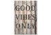 Canvas Retro: Good Vibes Only (1 Part) Vertical 125708