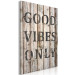 Canvas Retro: Good Vibes Only (1 Part) Vertical 125708 additionalThumb 2