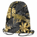 Backpack Gold and black monstera - tropical leaves in glamour style 147508