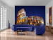 Wall Mural Monuments of Rome - the illuminated Roman Colosseum at night under a dark sky 97208