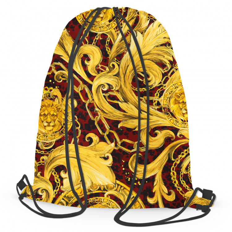 Backpack Gold ornaments - abstract motif with acanthus leaves in baroque style 147518