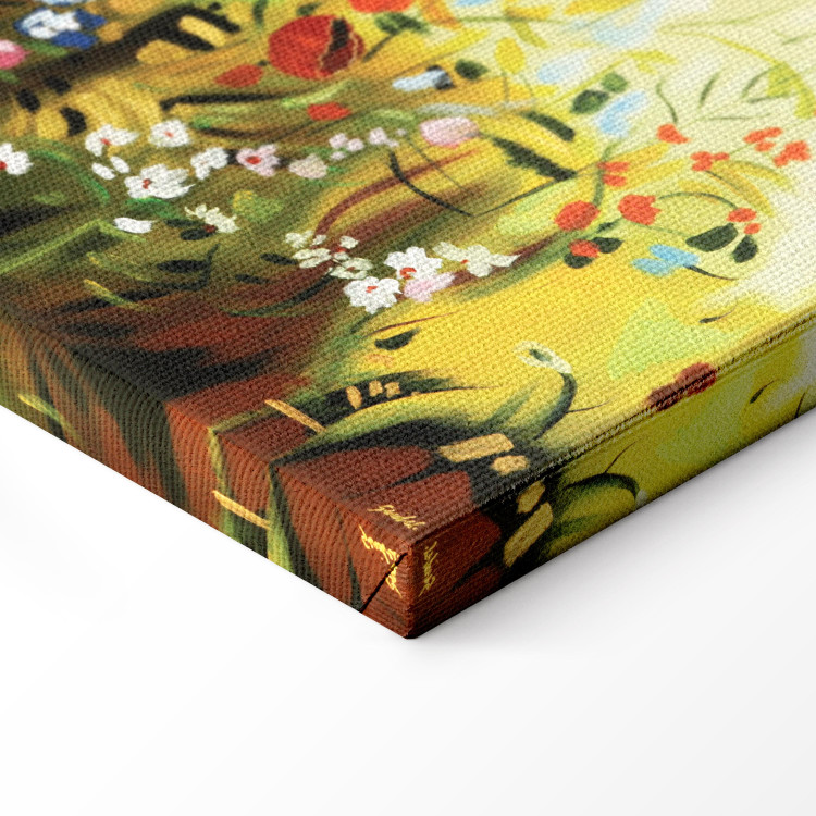 Canvas Charming Meadow (1-piece) - Colourful composition of small flowers 48618 additionalImage 6