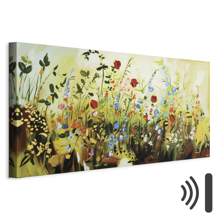 Canvas Charming Meadow (1-piece) - Colourful composition of small flowers 48618 additionalImage 8
