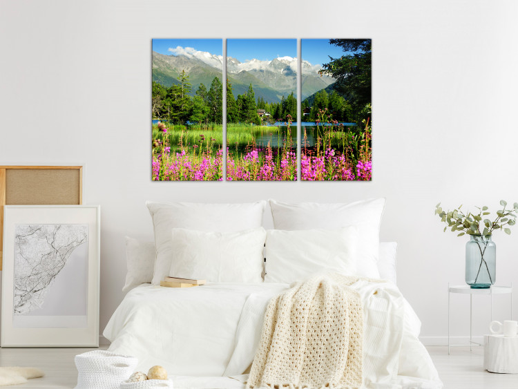 Canvas Spring in the Alps (3 Parts) 126228 additionalImage 3