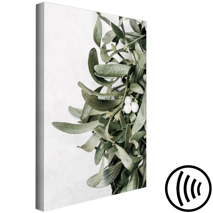 Canvas Mistletoe leaves - winter, botanical photography on white background 130728 additionalImage 6