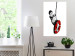 Poster Banksy: Boy on a Swing - black and white boy on a swing with a wheel 132428 additionalThumb 17