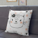 Decorative Microfiber Pillow Cat princess - animal wearing a crown, hearts and 'Princess' caption cushions 147028 additionalThumb 3