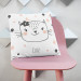 Decorative Microfiber Pillow Cat princess - animal wearing a crown, hearts and 'Princess' caption cushions 147028 additionalThumb 2