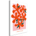 Canvas Five Flowers - abstract floral motif in Scandiboho style 135638 additionalThumb 2