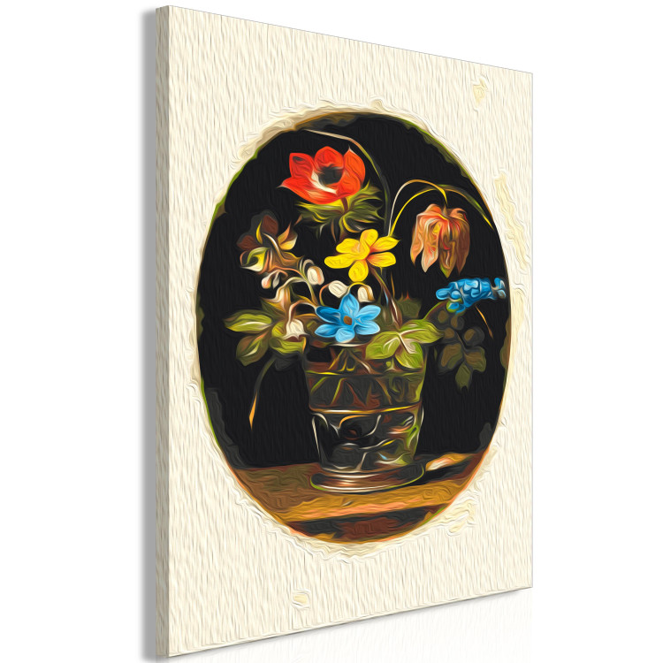 Paint by Number Kit Victorian Nature - Colorful Bouquet of Flowers in an Oval 147338 additionalImage 6