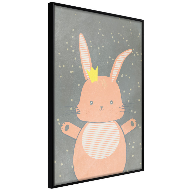 Poster Pink Princess - abstract colorful animal against black sky 129548 additionalImage 11
