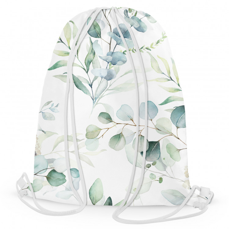 Backpack Little branches - composition with a plant motif on a white background 147548