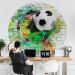 Round wallpaper Colorful Sport - Football on the Background of a Multi-Colored Brick Wall 149148 additionalThumb 2