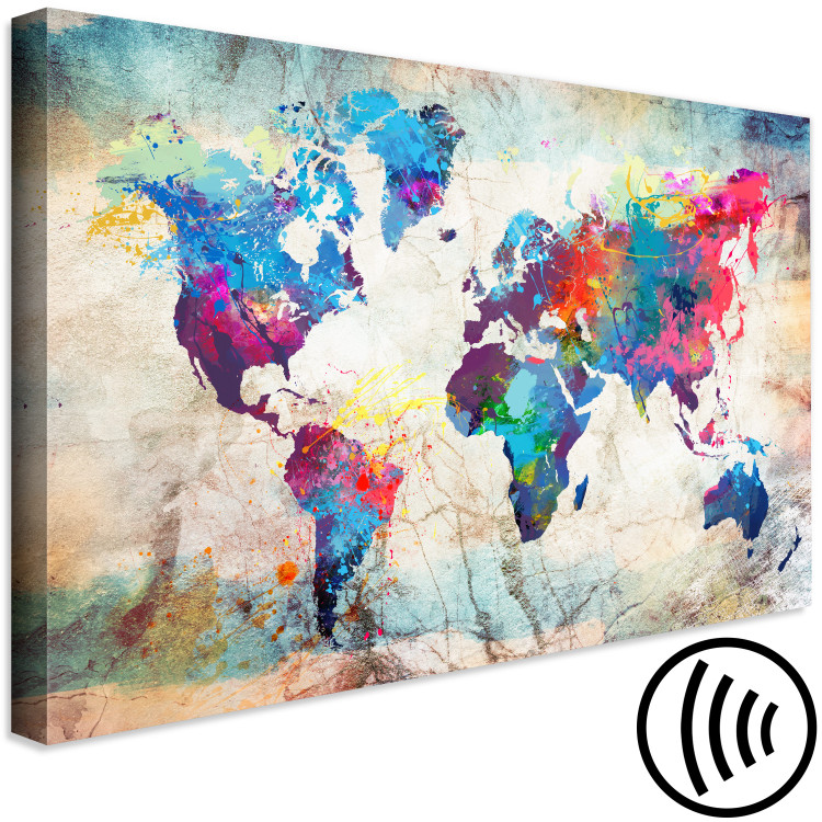 Canvas World Map: Colourful Madness 97548 additionalImage 6