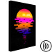 Canvas Colourful sunset - youth graphic on a black background 131758 additionalThumb 6