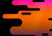 Canvas Colourful sunset - youth graphic on a black background 131758 additionalThumb 5