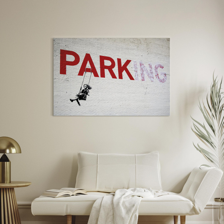 Canvas Parking Girl Swing by Banksy 132458 additionalImage 11