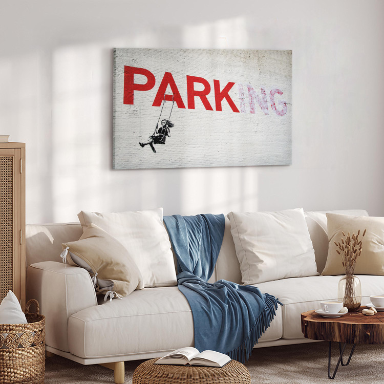 Canvas Parking Girl Swing by Banksy 132458 additionalImage 10