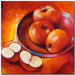 Canvas Still Life (1-piece) - Red composition of ripe apples 48458