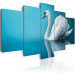 Canvas A swan in blue 58658 additionalThumb 2