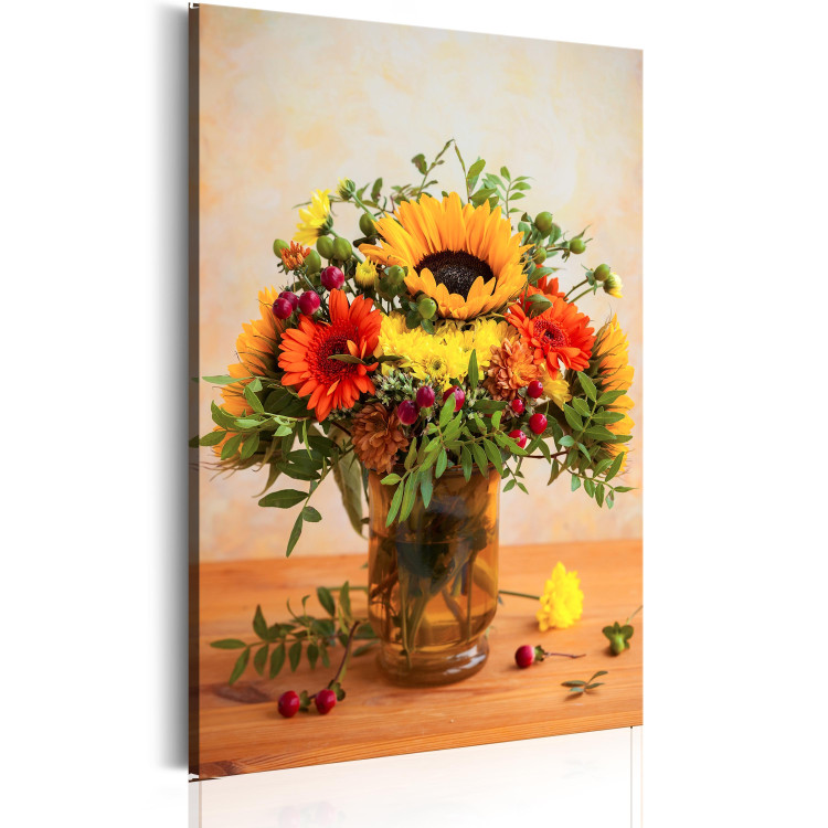 Canvas Autumnal Flowers 93058 additionalImage 2