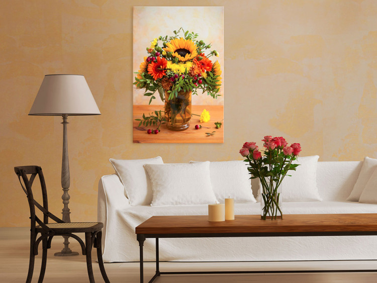 Canvas Autumnal Flowers 93058 additionalImage 3