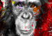 Canvas Colourful Animals: Chimpanzee (1 Part) Vertical 126968 additionalThumb 5