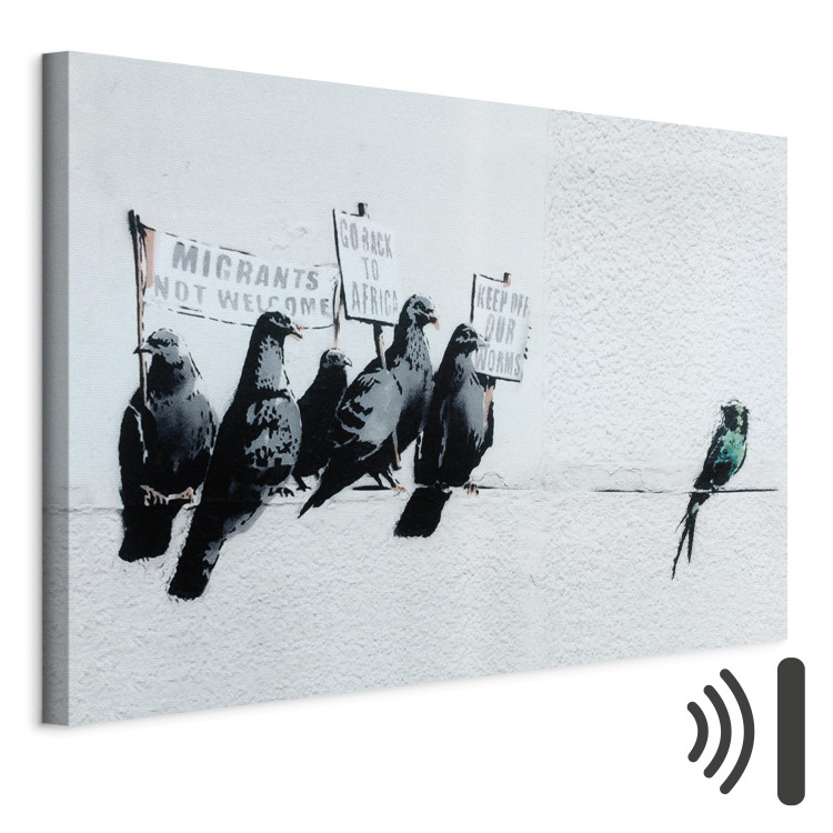 Canvas Protesting Birds by Banksy 132468 additionalImage 8