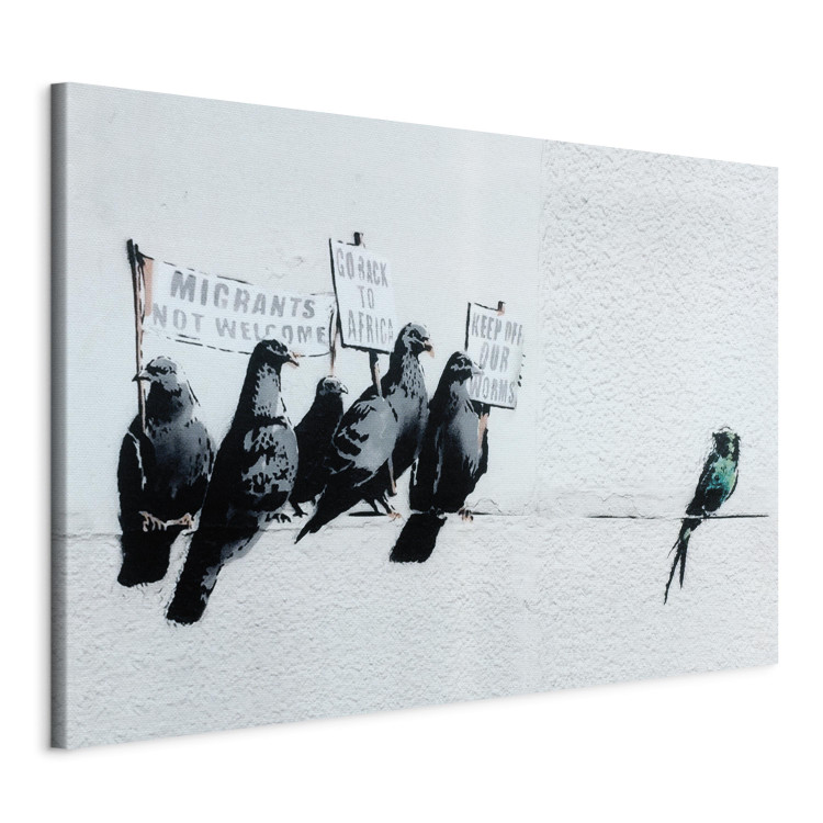 Canvas Protesting Birds by Banksy 132468 additionalImage 2