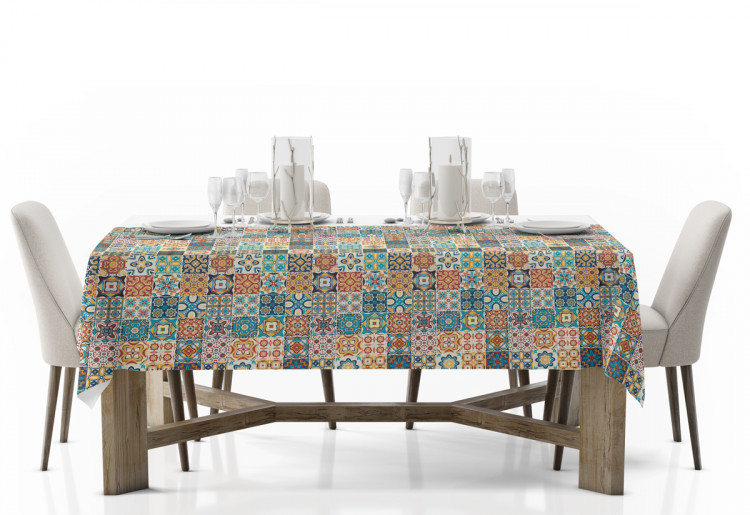 Tablecloth Spanish arabesque - a motif inspired by patchwork-style ceramics 147168 additionalImage 2
