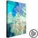 Canvas Sea turquoise - abstract stains on the background of crumpled paper 122278 additionalThumb 6