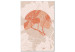 Canvas Canvas magnolia - japandi style orange flower print 123778