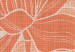Canvas Canvas magnolia - japandi style orange flower print 123778 additionalThumb 5