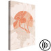 Canvas Canvas magnolia - japandi style orange flower print 123778 additionalThumb 6