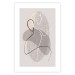 Poster Dance Sensations - abstract line art of silhouettes on light texture 128078 additionalThumb 14