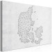 Canvas Network Denmark - Networked Map on a light-gray background 135178 additionalThumb 2