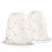 Backpack Gold hexagons - an abstract geometric glamour composition 147378 additionalThumb 3
