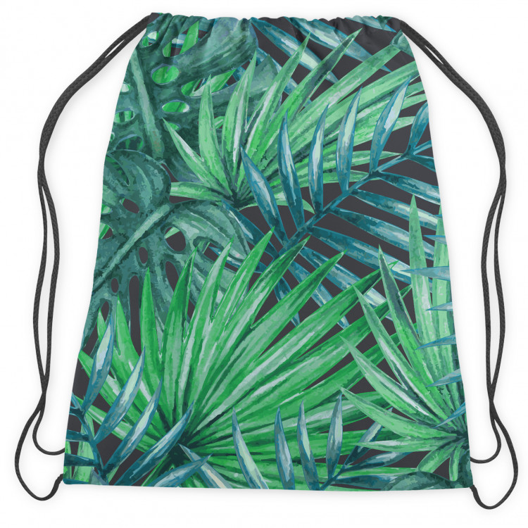 Backpack Palms and leaves - botanical composition, monstera in shades of green 147478 additionalImage 2