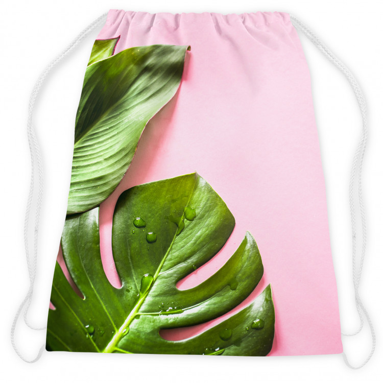 Backpack A sweet combination - a floral composition in greens and pinks 147578 additionalImage 2