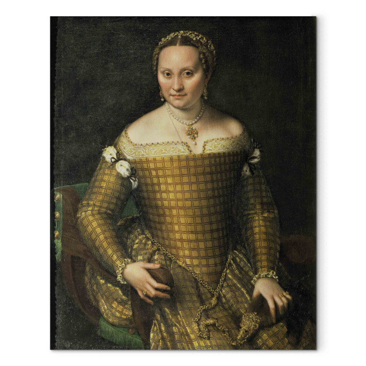 Canvas Portrait of the artist's mother, Bianca Ponzoni Anguisciola 152378