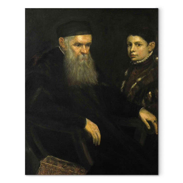 Canvas Portrait of an old man and a boy 154678