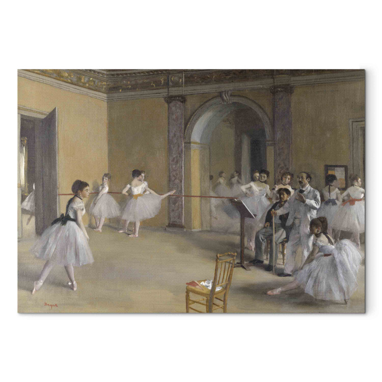 Canvas The Dance Foyer at the Opera on the rue Le Peletier 157878