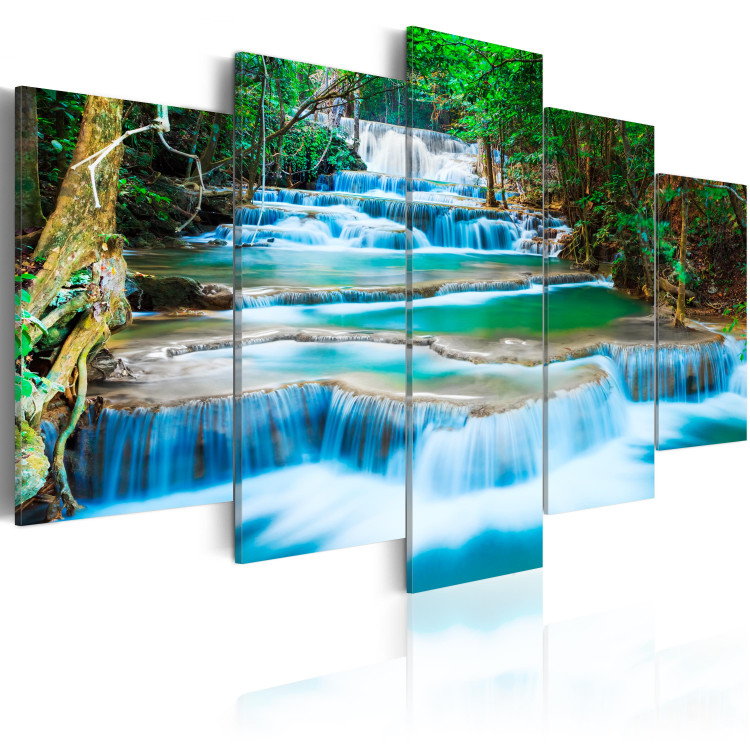 Canvas Blue Waterfall in Kanchanaburi, Thailand 58778 additionalImage 2
