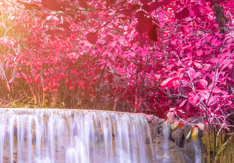 Large Canvas Pink Trees and Waterfall II [Large Format] 125588 additionalImage 3