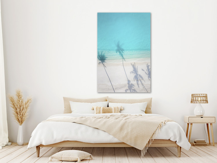 Canvas Turquoise coast - marine beach with white sand in the shade of palm 135288 additionalImage 3